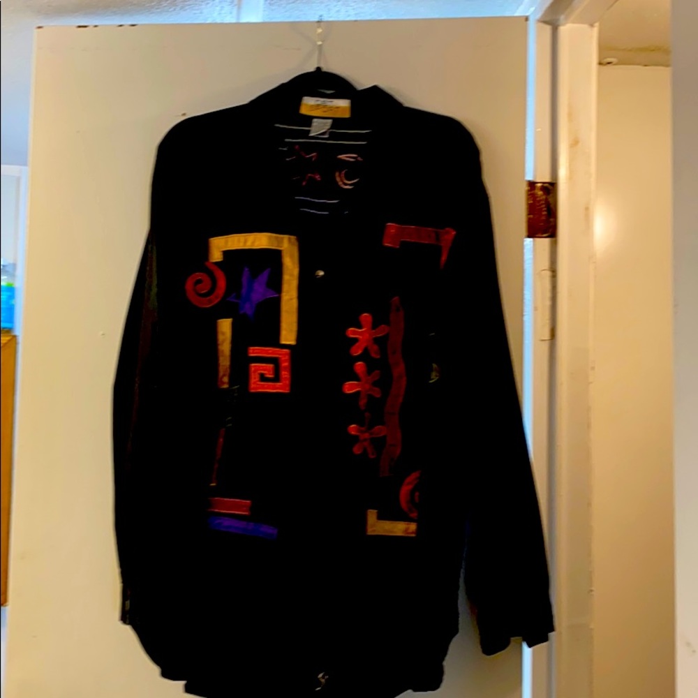 Black with detailed art